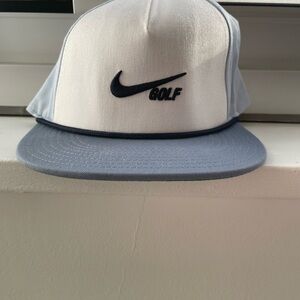 Nike Golf White and Baby Blue Cap